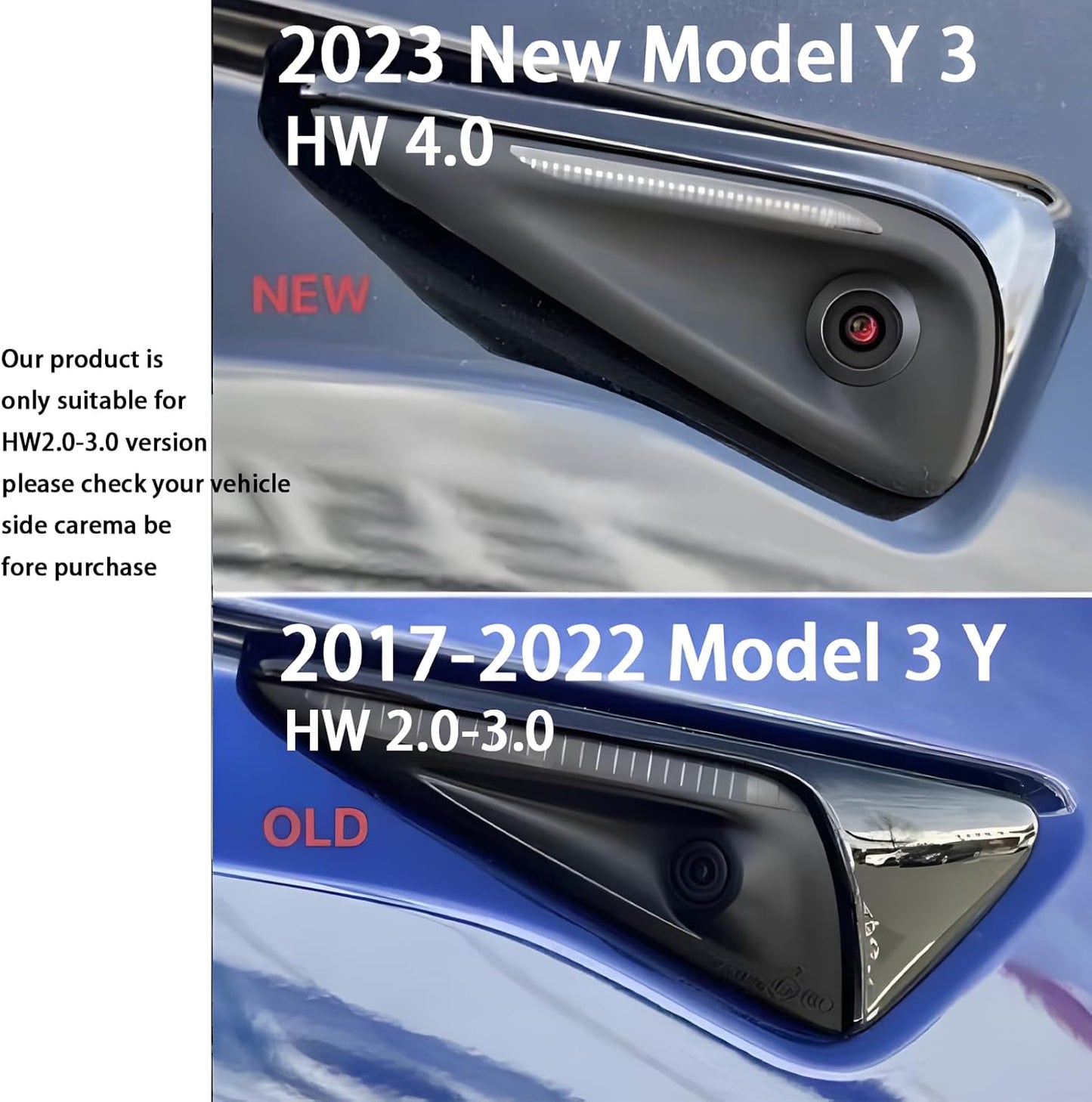 Tesla Model 3 Model Y 2024 Highland Side Camera Protector Cover