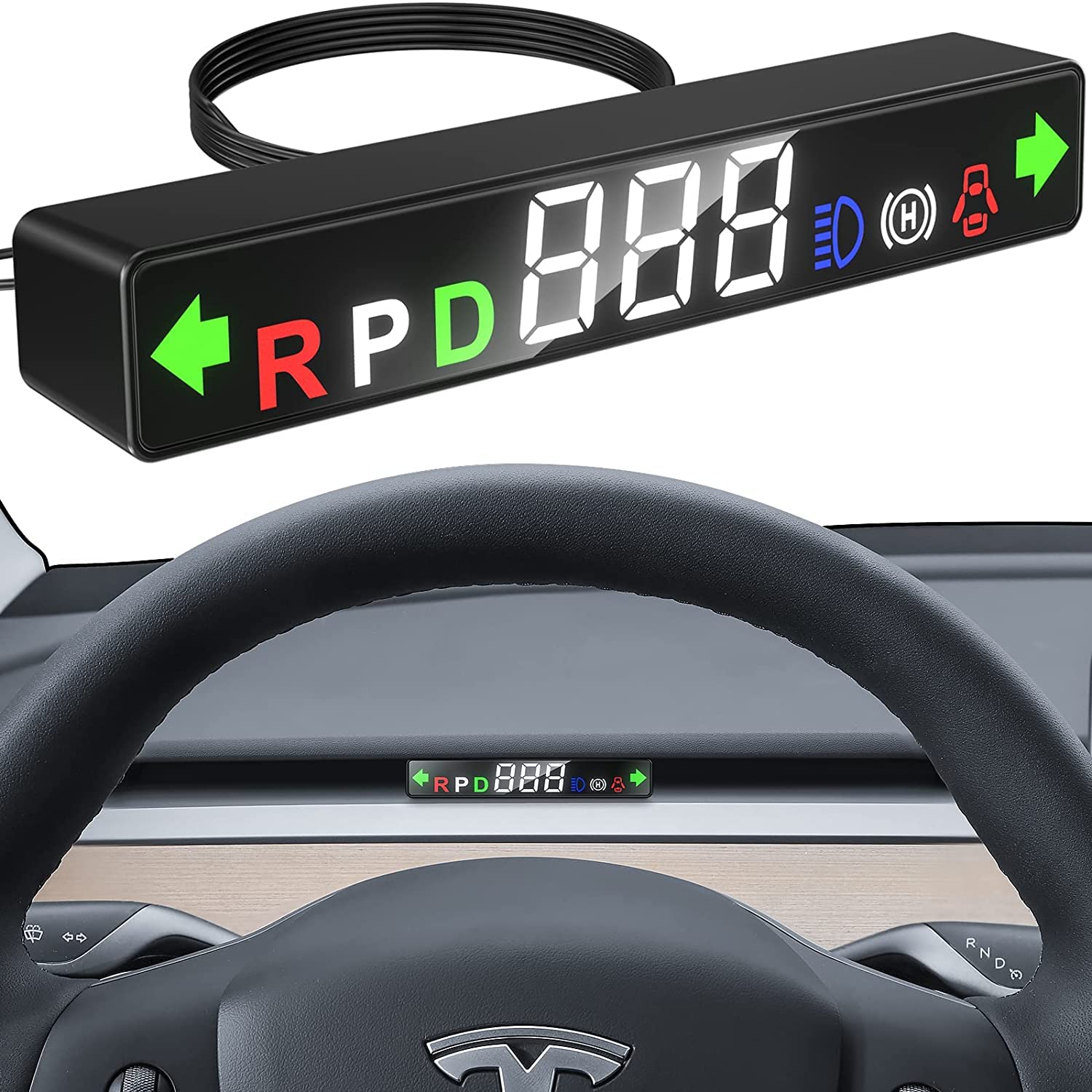 Tesla Speedometer Design Tesla Model 3 Model Y 2020 -2023 HUD Head Up Display LCD Digital Speed ...