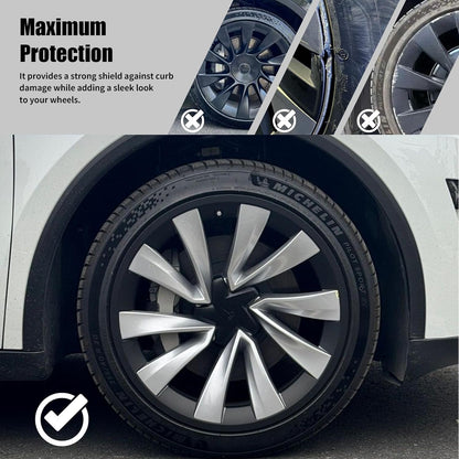 Tesla Model Y Juniper 2026+ 20 Inch Helix Wheel Rim Protector Matte Black