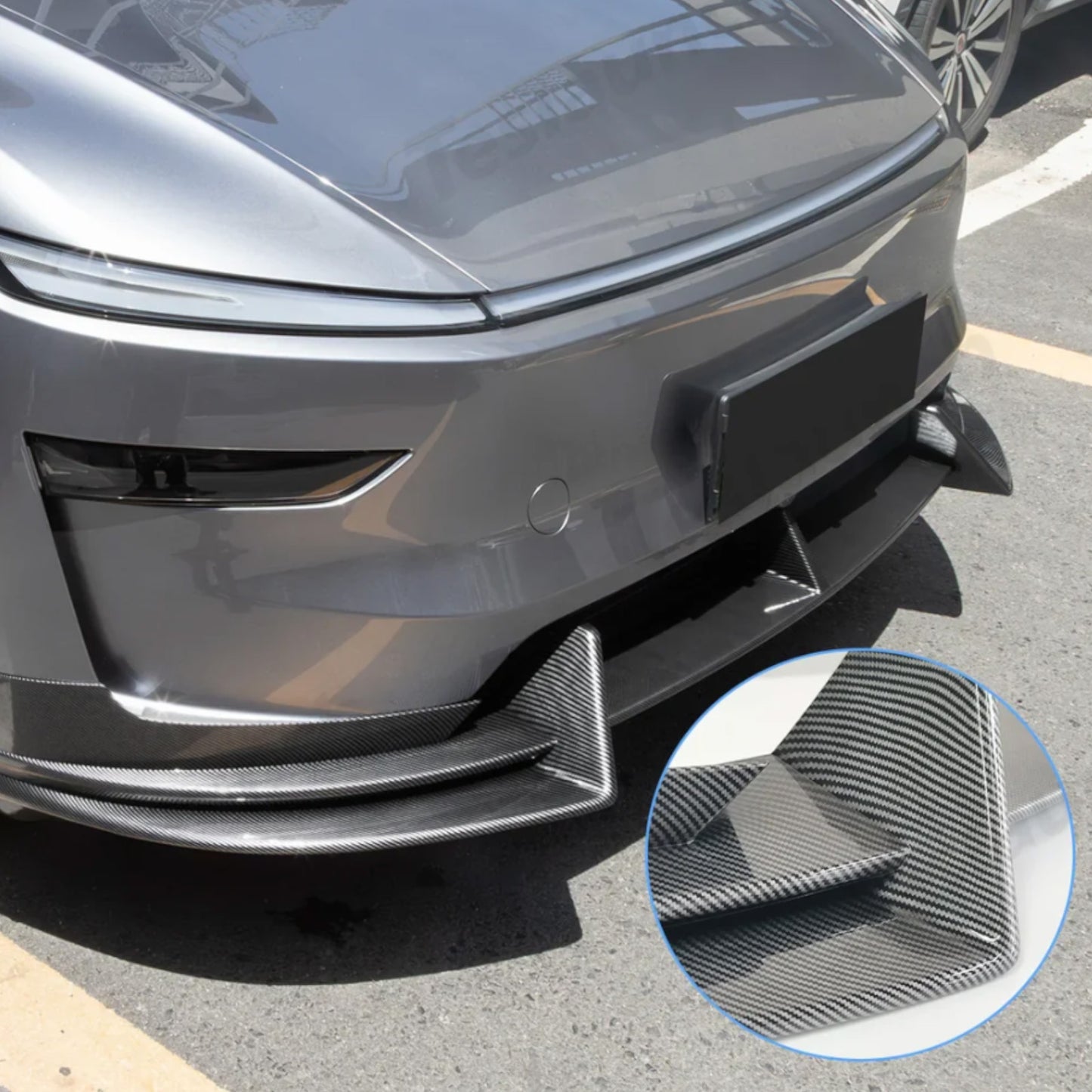 Tesla Model Y Juniper 2025+ Front Lip Spoiler V2