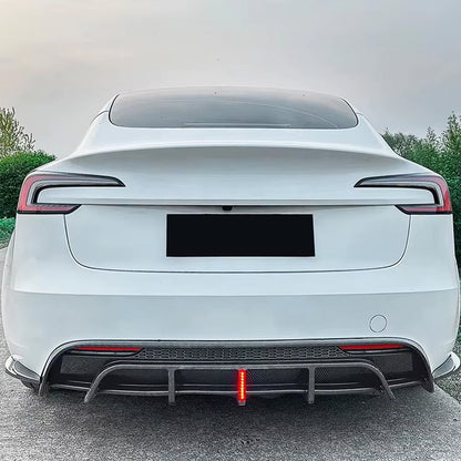 Tesla Model 3 Highland Rear Diffuser V2 with Pilot LED Light Replacement