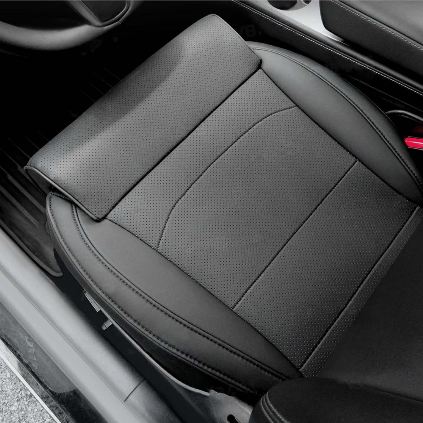 Model Y Model 3 Nappa Leather Front Seat Covers with Padded Leg Support 1PC