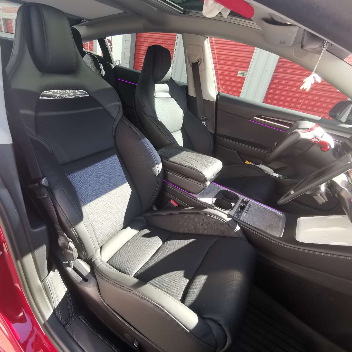 Tesla Model 3 Y Front Seats Performance Seat Replacement Nappa Leather With Installation