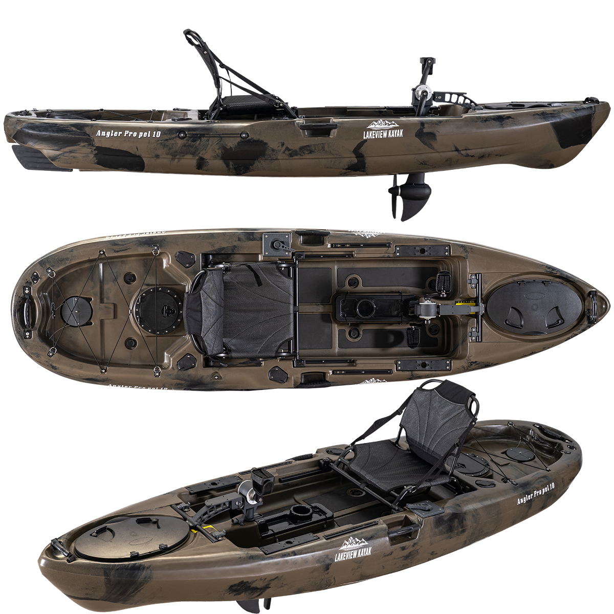 Angler Propel 10 Pedal Drive Kayak with rudder system – Lakeview