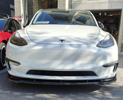 Tesla Model Y Front Bumper Lip Spoiler