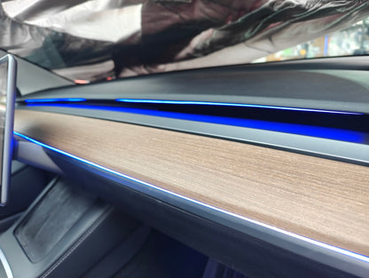 Model 3 Model Y All Around Acrylic Ambient Lights Auto ON Off with installation V4D