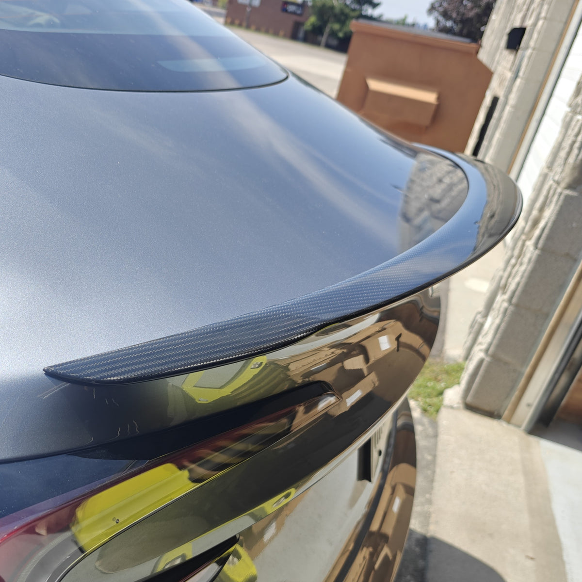 Real Carbon Fiber Rear Spoiler For Tesla Model 3 Y 2018-2028 Performance Sport Style