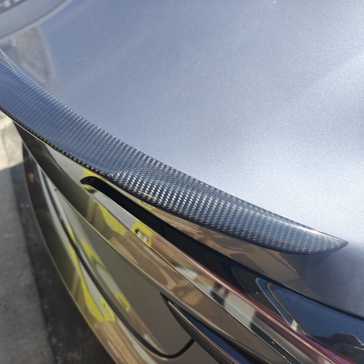 Real Carbon Fiber Rear Spoiler For Tesla Model 3 Y 2018-2028 Performance Sport Style