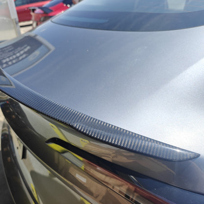 Real Carbon Fiber Rear Spoiler For Tesla Model 3 Y 2018-2028 Performance Sport Style