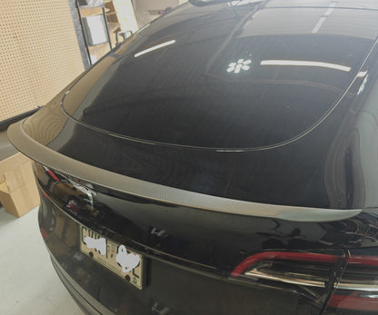 Real Carbon Fiber Rear Spoiler For Tesla Model 3 Y 2018-2028 Performance Sport Style