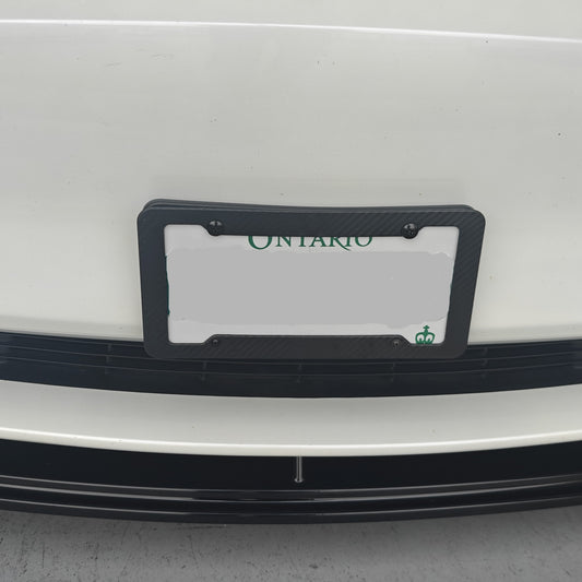 License Plate Covers 2pcs set Carbon Fiber Pattern