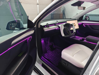 Model 3 Model Y Acrylic Ambient Lights Auto ON Off with installation