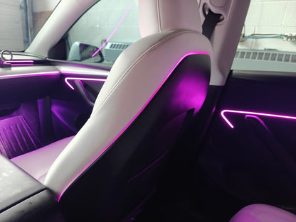 Model 3 Model Y Acrylic Ambient Lights Auto ON Off with installation
