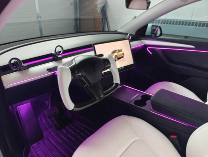 Model 3 Model Y Acrylic Ambient Lights Auto ON Off with installation