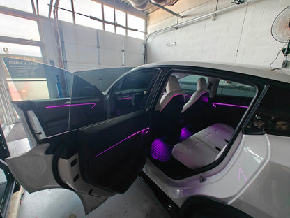 Model 3 Model Y Acrylic Ambient Lights Auto ON Off with installation