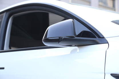 Tesla Model 3 Rearview Side Mirror Cover Cap 2 PCS Gloss Black