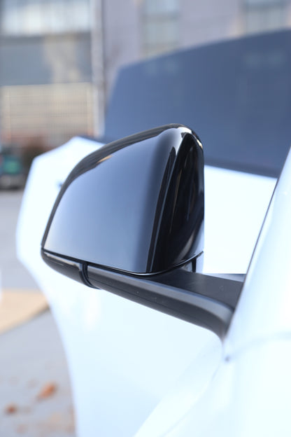 Tesla Model 3 Rearview Side Mirror Cover Cap 2 PCS Gloss Black