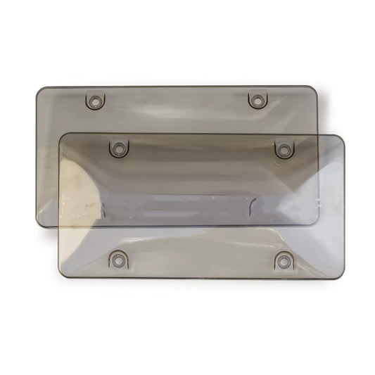 License Plate Covers Light Smoke