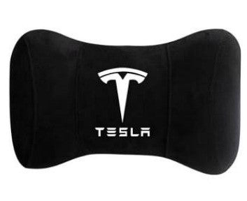 Tesla Soft Memory Foam Customized Car Headrest Pillow Neck Pillow 1pcs Black Red Light Gray