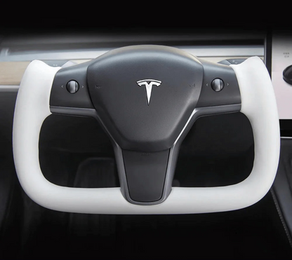 Tesla Model 3 / Y Yoke Steering Wheel Carbon Fiber Style B