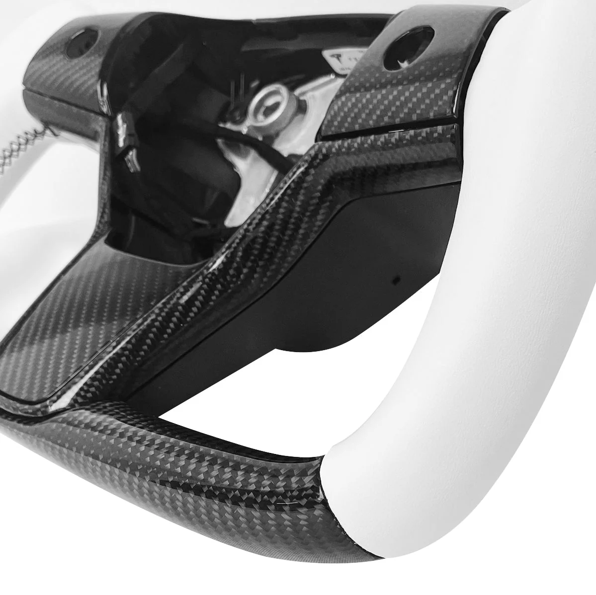 Tesla Model 3 / Y Yoke Steering Wheel Carbon Fiber Style A