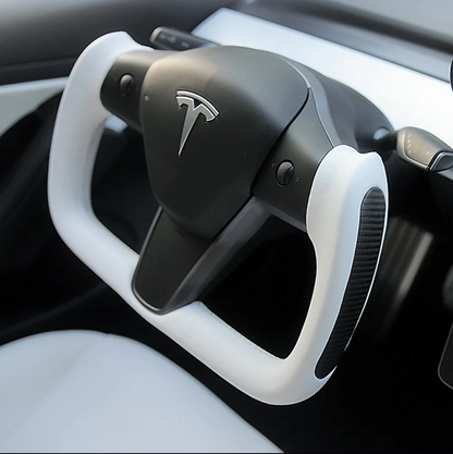 Tesla Model 3 / Y Yoke Steering Wheel Carbon Fiber Style B