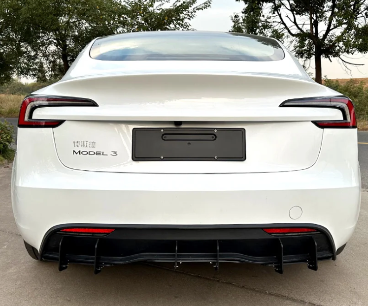 Tesla Model 3 2024+  Rear Bumper Lip Mod Diffuser Spoiler