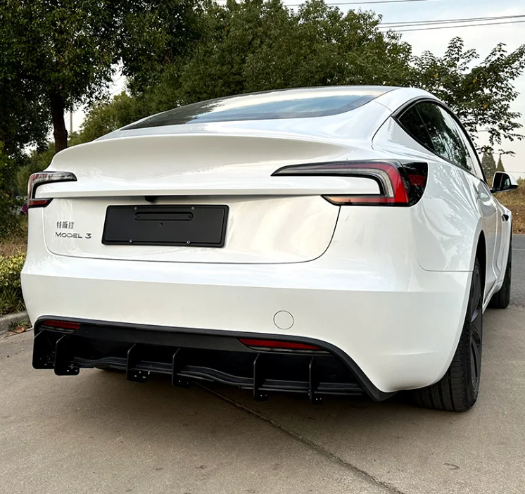 Tesla Model 3 2024+  Rear Bumper Lip Mod Diffuser Spoiler