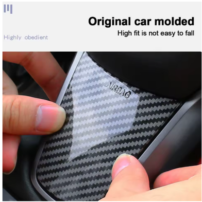 Tesla Model 3/Y Gloss Carbon Fiber Steering Wheel Decorative Patch Stick