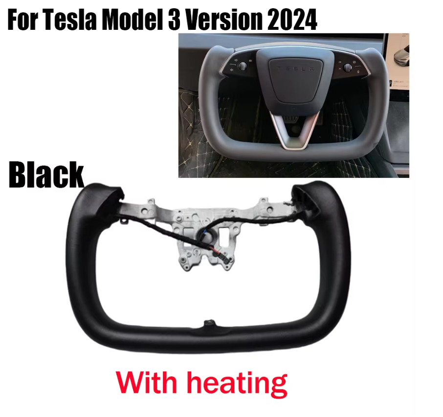 Tesla 2024 Model 3 Highland Yoke Steering Wheel