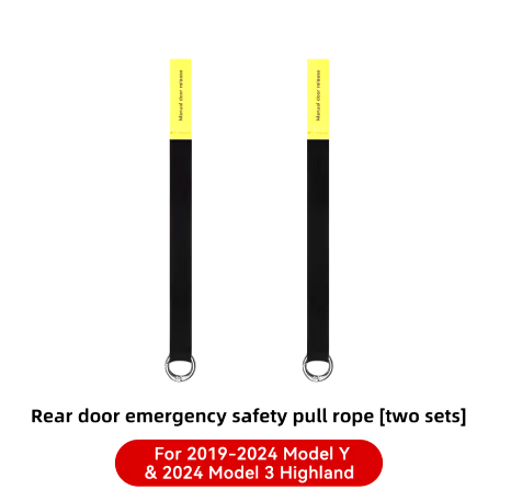 Tesla Model Y Newer Model 3 Highland Door Emergency Manual Handle Extended Puller