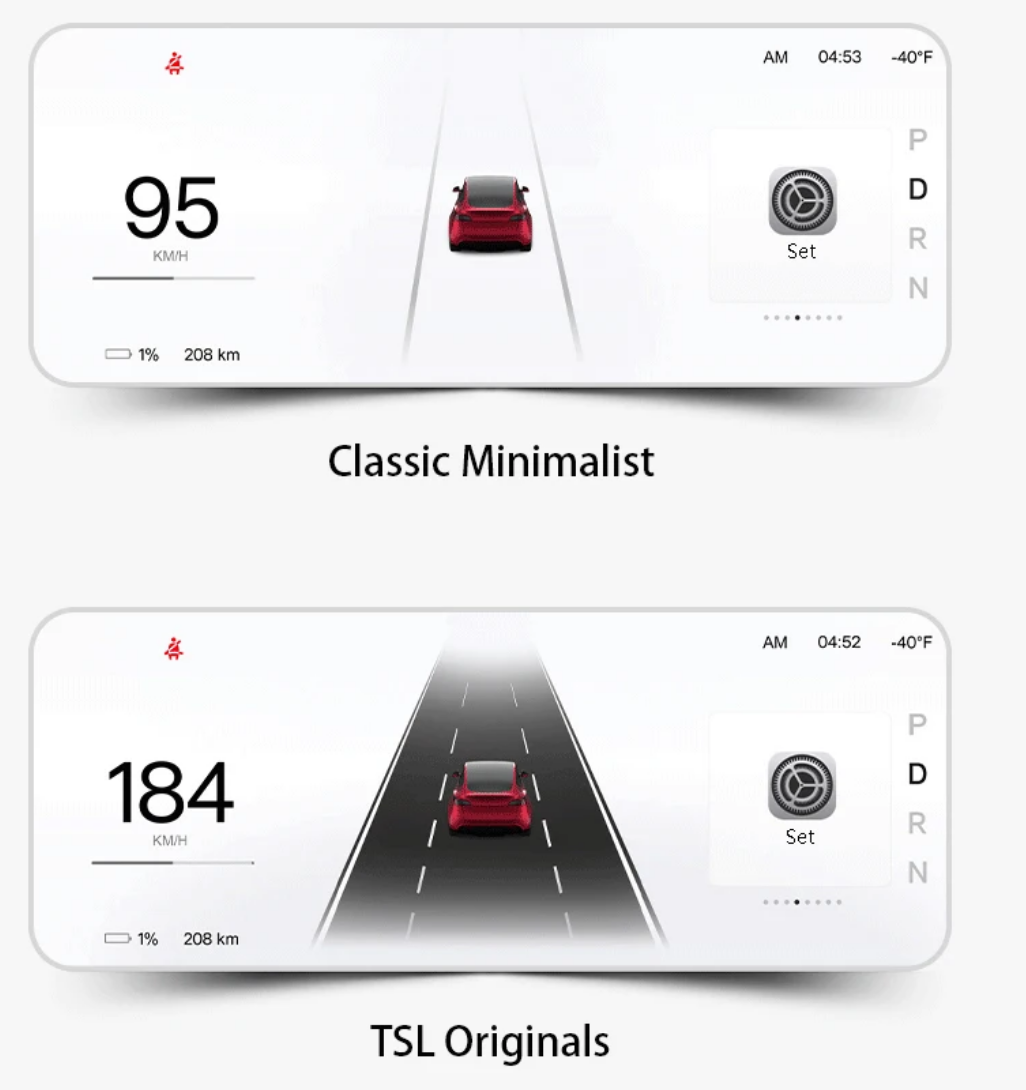 Model 3 Y F9 9-Inch Dashboard  Air vent Head Up Display