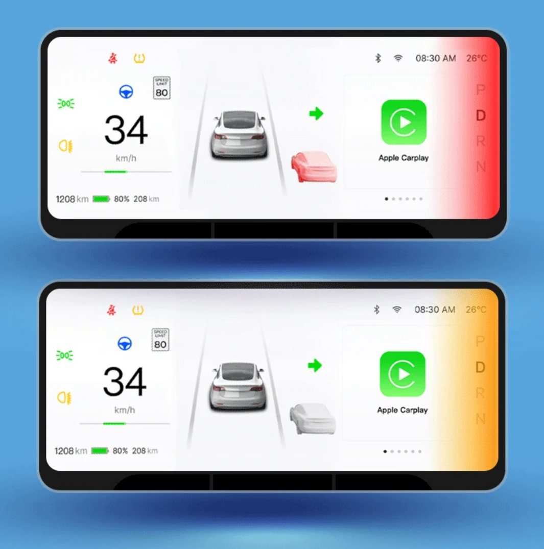 Model 3 Y F9 9-Inch Dashboard  Air vent Head Up Display