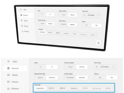 Model 3 Y F9 9-Inch Dashboard  Air vent Head Up Display