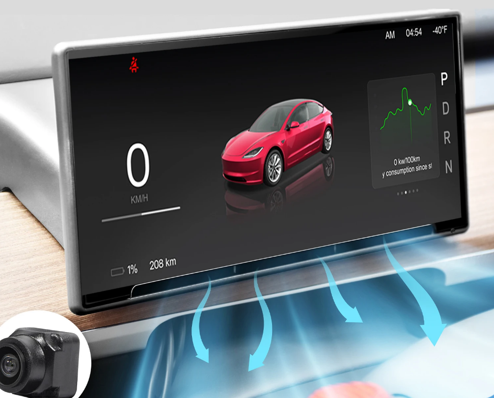 Model 3 Y F9 9-Inch Dashboard  Air vent Head Up Display