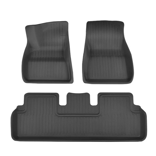 Tesla Model 3 2017-2024 TPE XPE All-weather 3D Floor Mats (3 PCs)