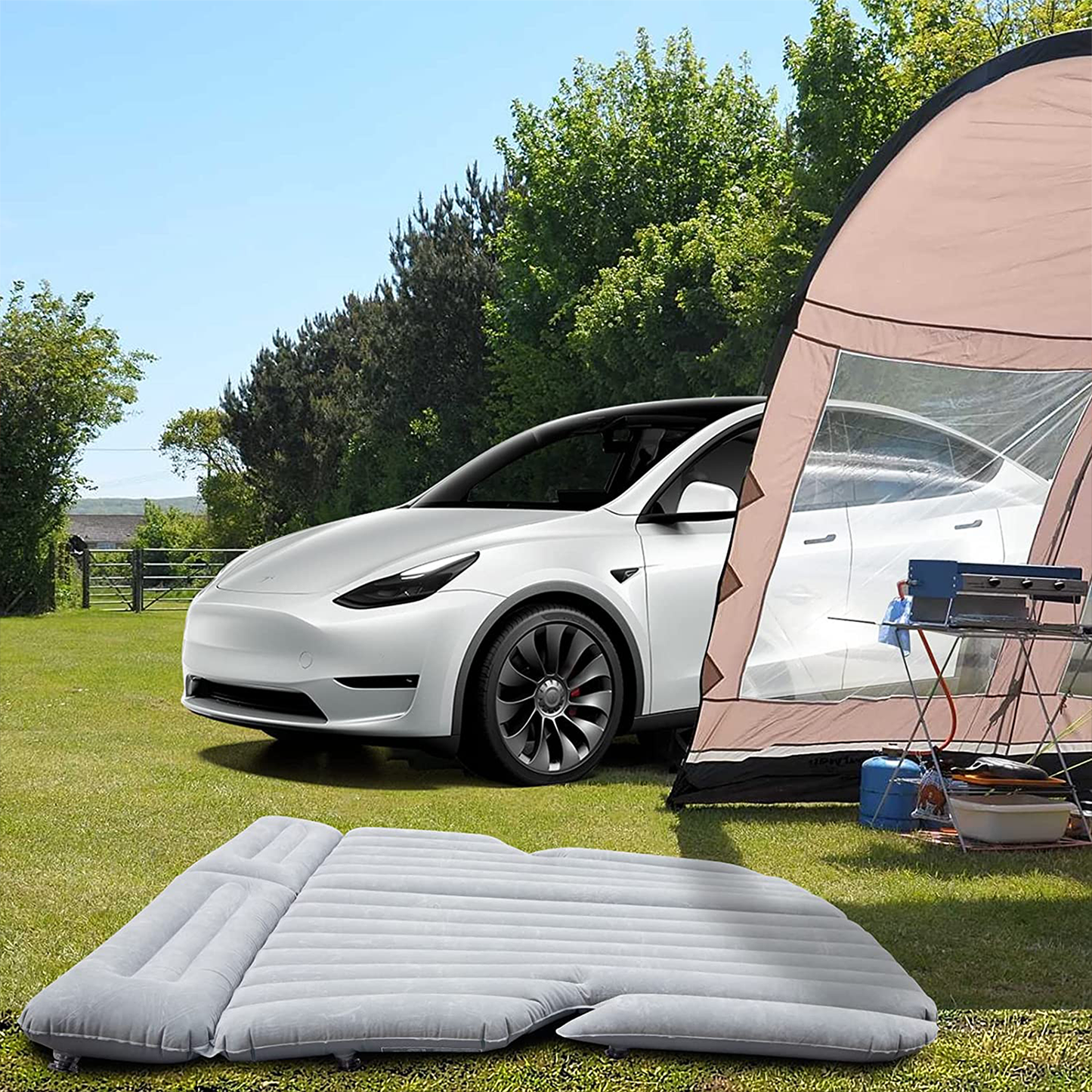 Tesla Model 3, Y, S, X Inflatable Air Mattress Portable Camping Bed