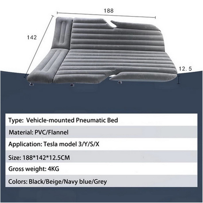 Tesla Model 3, Y, S, X Inflatable Air Mattress Portable Camping Bed