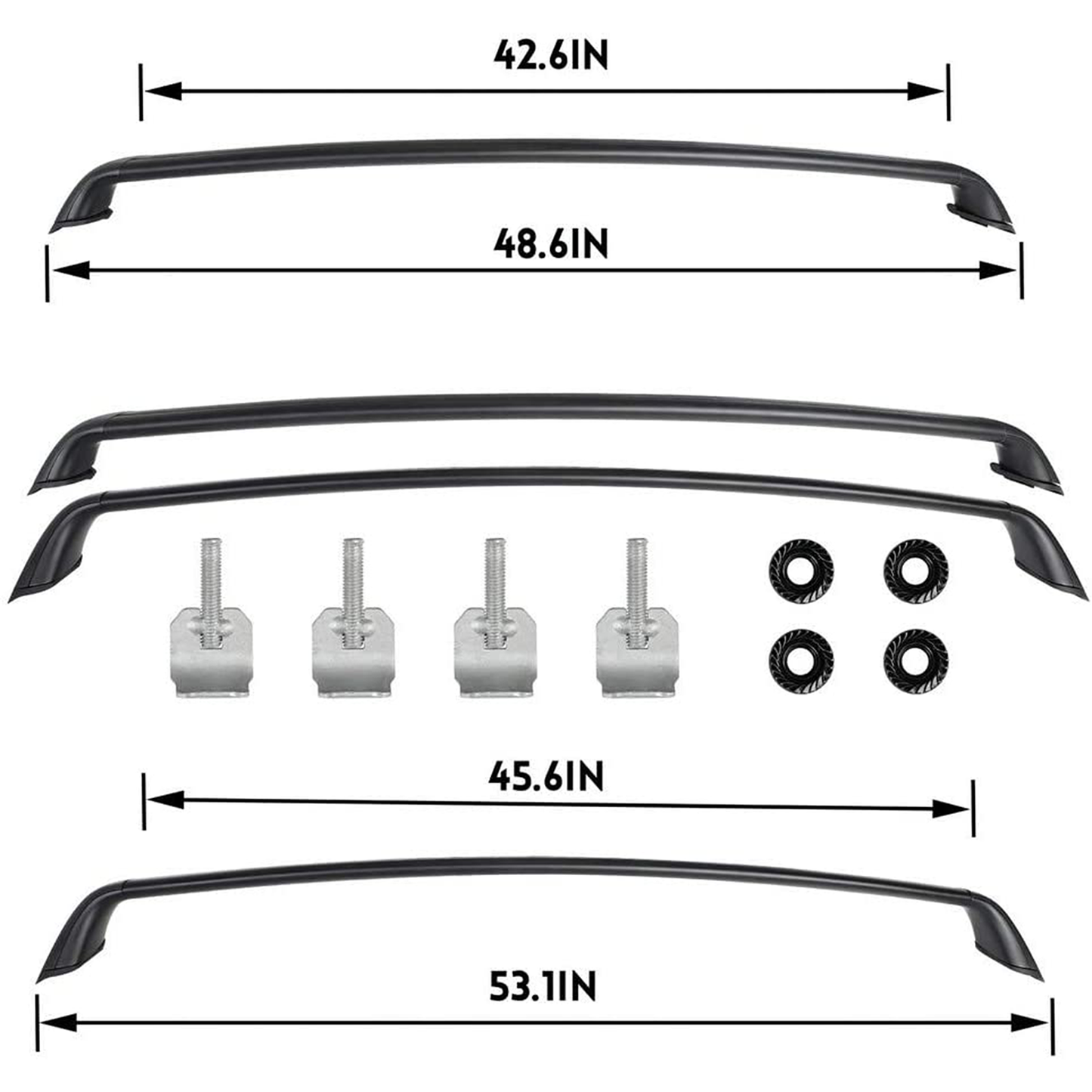 Tesla Model 3 Roof Rack Crossbars 2017-2024 Heavy Duty 180lbs Free Shipping