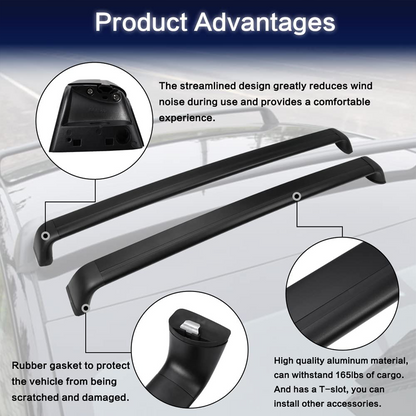 Tesla Model 3 Roof Rack Crossbars 2017-2024 Heavy Duty 180lbs Free Shipping