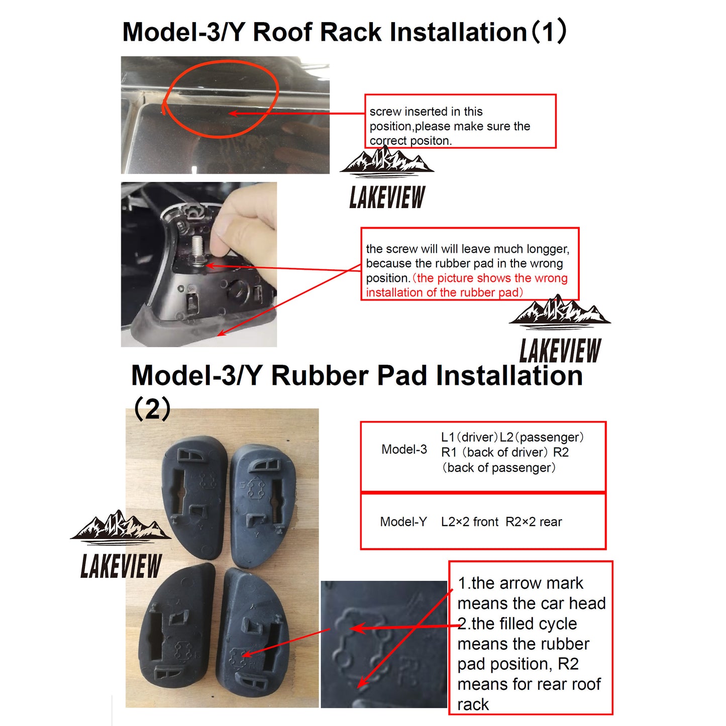 Tesla Model 3 Roof Rack Crossbars 2017-2024 Heavy Duty 180lbs Free Shipping