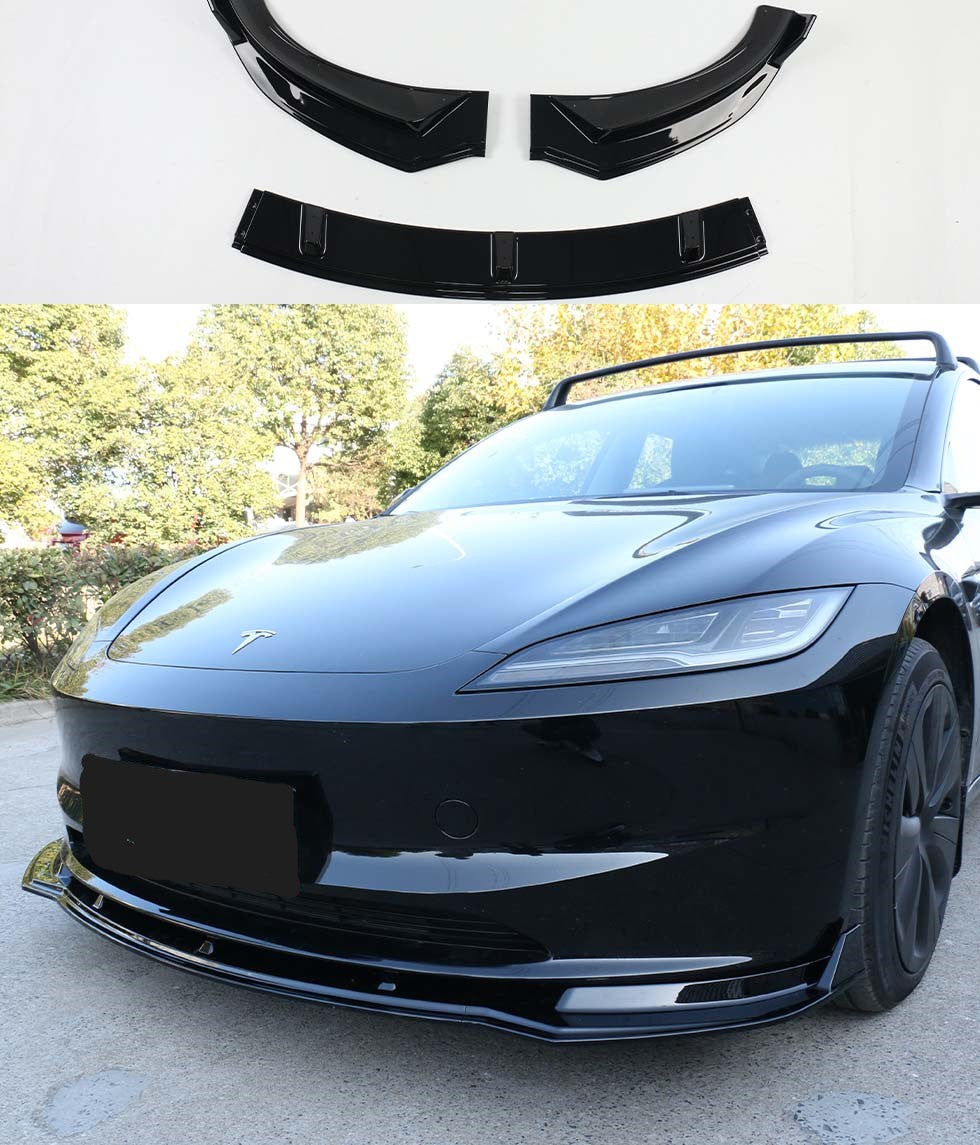 Tesla Model 3 Highland Front Spoiler Bumper Lip Style B