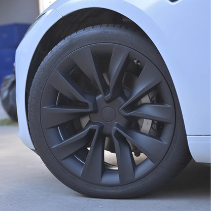 Tesla Model 3 Highland Matte Black Rims Cover 19inch 4PCS/Set Full Cover Protecting Hub