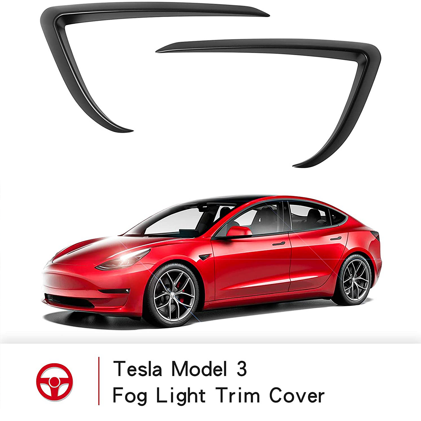 Tesla Model 3 Front fog light trim cover