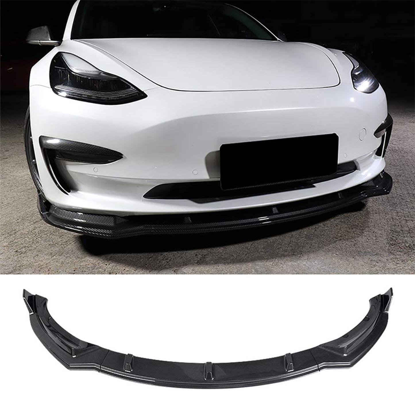 Tesla Model 3 Front Bumper Lip Spoiler