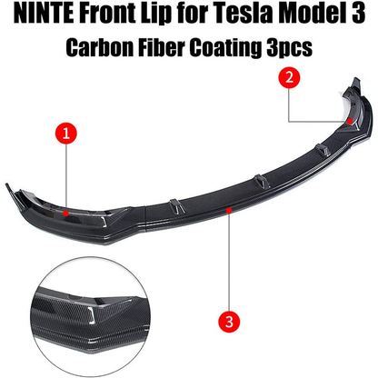 Tesla Model 3 Front Bumper Lip Spoiler