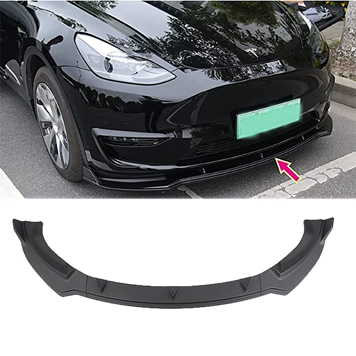 Tesla Model 3 Front Bumper Lip Spoiler