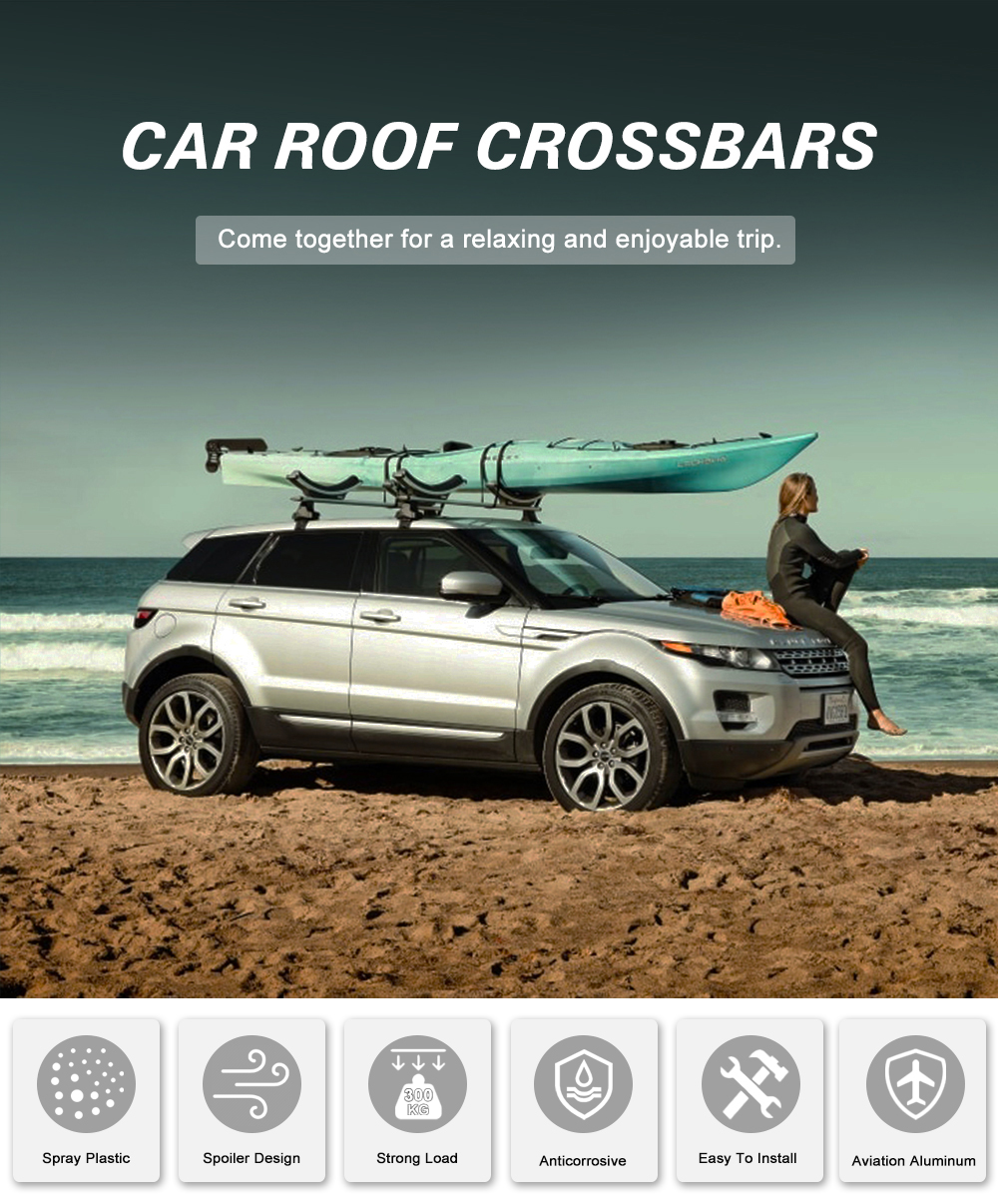 Bare Roof Heavy Duty High Quality Roof Rack Crossbars Full Set fit pickup truck Free shipping