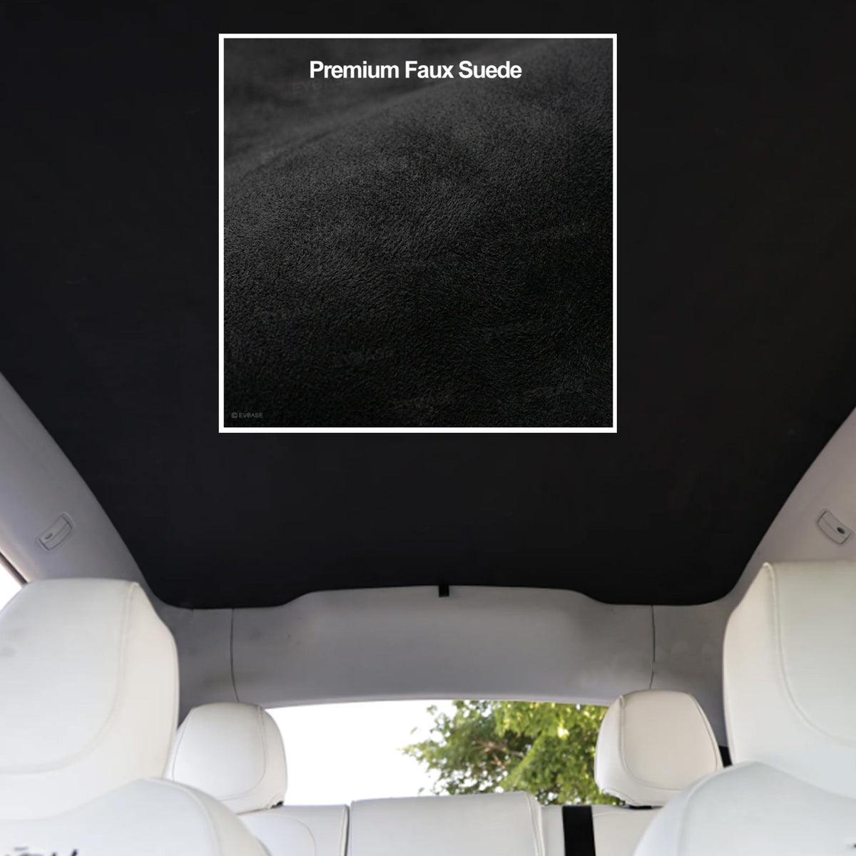 Model Y Juniper Black Electrostatic Sunshade Silicone Heat Insulation UV Protection